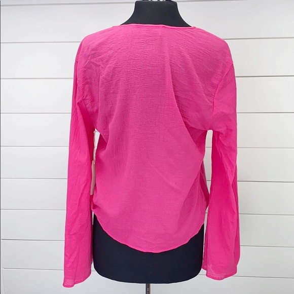 BLUE LIFE Hayley Blouse Wrap Style Raspberry - Picture 4 of 11